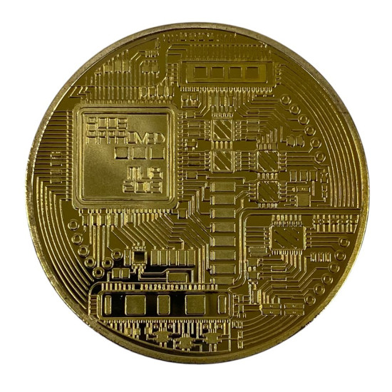 Монета-сувенир Bitcoin, 4см в капсуле (Cs - Bitcoin)