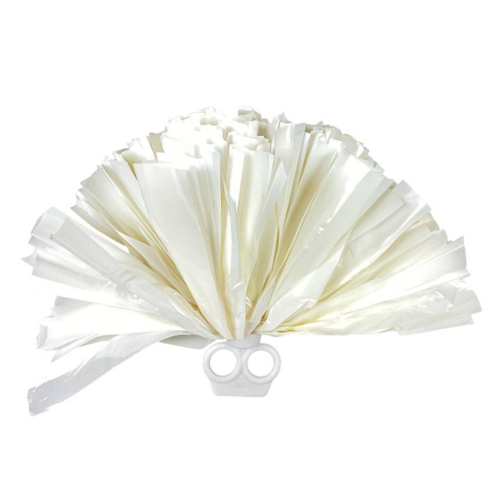 Помпоны для танцев и чирлидинга на кольцах, белые (0815-200   white)