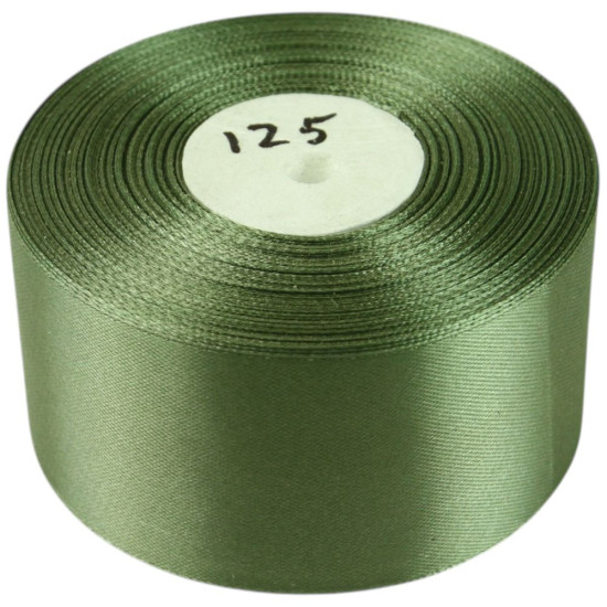 Атласна стрічка 5см (±5мм) x 33м Зелений Marill (LA5033-125)