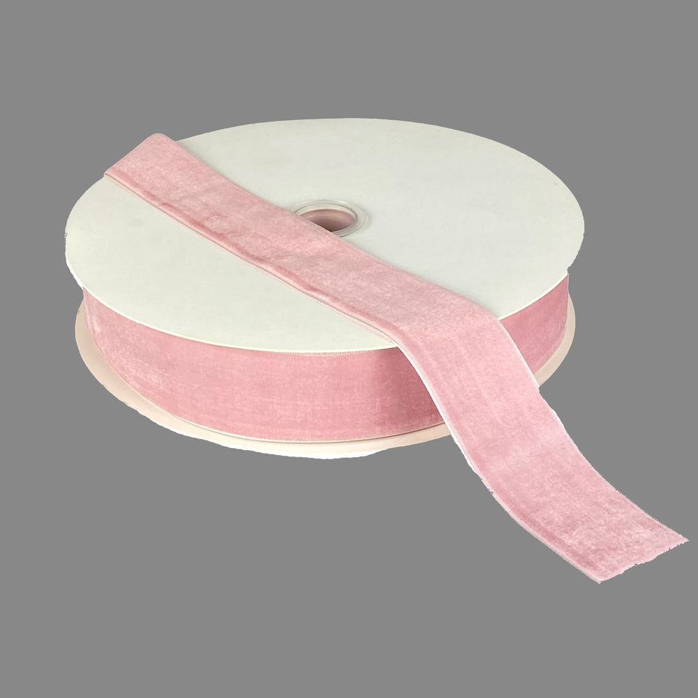 Бархатная лента  4 см (±5мм) х 30 ярдов Розовый Marill (D00840-   39)