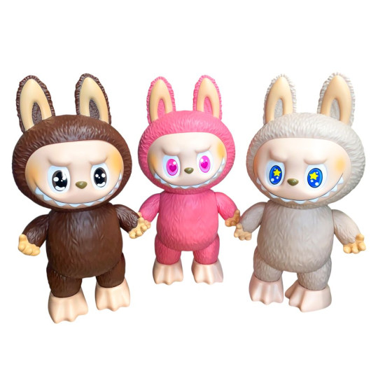 Коллекционная большая фигура 40 х 20см Labubu (пластик) (TCL-053 pink)