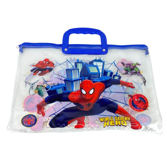 Папка-портфель ПВХ прозора "Людина Павук" 28 х 39см, 30мкм, 4 види (33-SР)