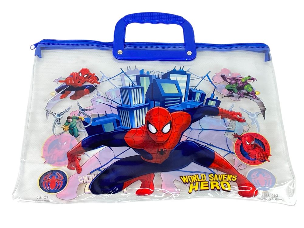 Папка-портфель ПВХ прозора "Людина Павук" 28 х 39см, 30мкм, 4 види (33-SР)