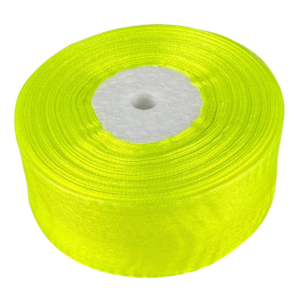 Лента с органзы  желтый неон  4,0 см х  50 ярдов Желтый Marill (D02040-058)