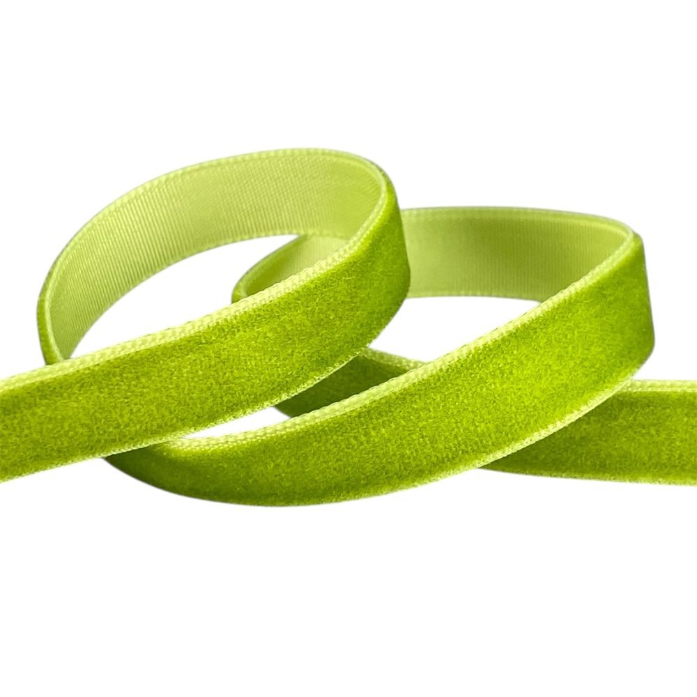 Бархатная лента  1,0 см х 50 ярдов Зеленый Marill (D00810- C 26)