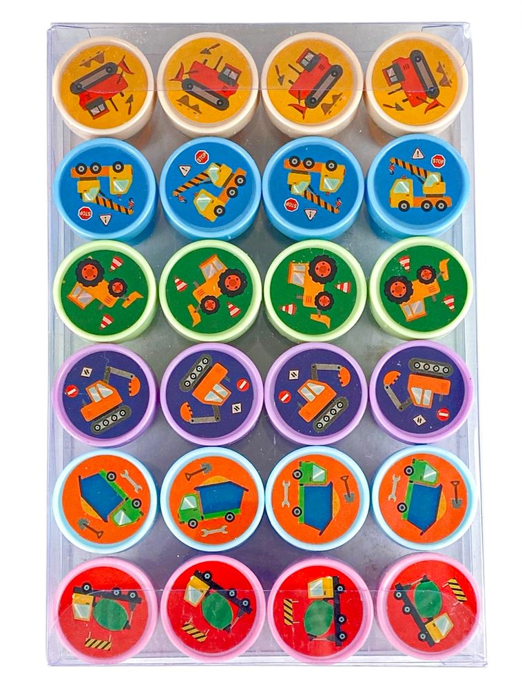 Набір штампів 24шт в  коробці, Транспорт (9342)