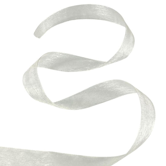 Стрічка з органзи "айворі" 2,0 см х 50 ярдів Бежевий Marill (D02020-bk06)