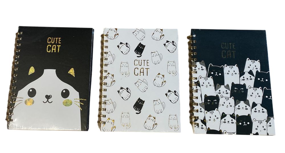 Зошит А5 на спіралі,  80 аркушів 80г/м2 клітинка,  "Котики" (1813-9)