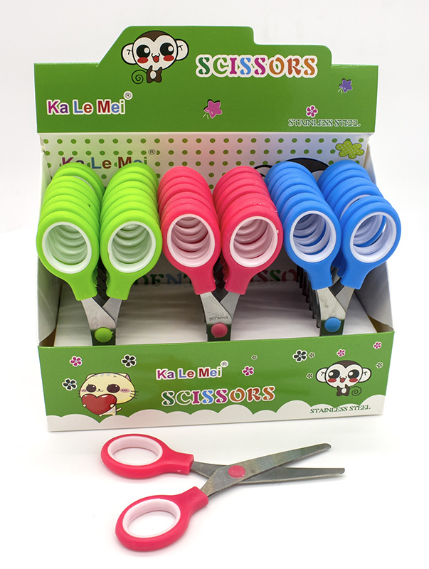 Ножиці дитячі, 13см, пластикова ручка з гумовою вставкою (330320)