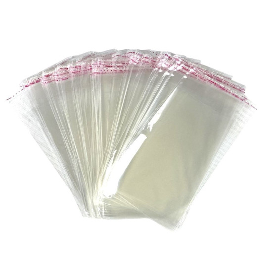 Пакет полипропиленовый 220х120мм, 20мкр с клейкой лентой (100 шт) (PB 2212)