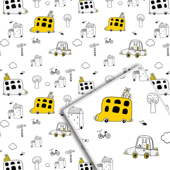 Бумага подарочная 50 х 70см, 10 листов (Пт-І-2369)