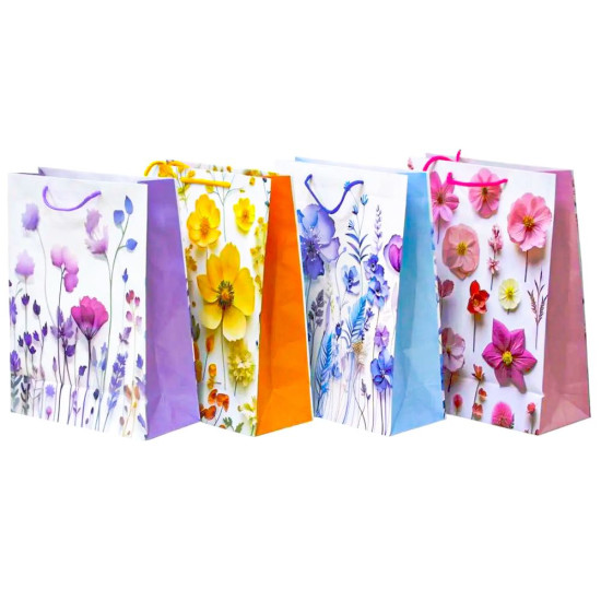 Пакет паперовий глянсовий 26 х 32 х 10см, 128г/м2 Різнокольоровий Unison (2481M)