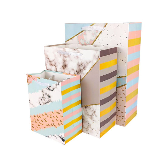 Пакет подарочный "Holiday"   32 х 26 х 12см, 210г/м2, 4 дизайна Unison (3012-32)