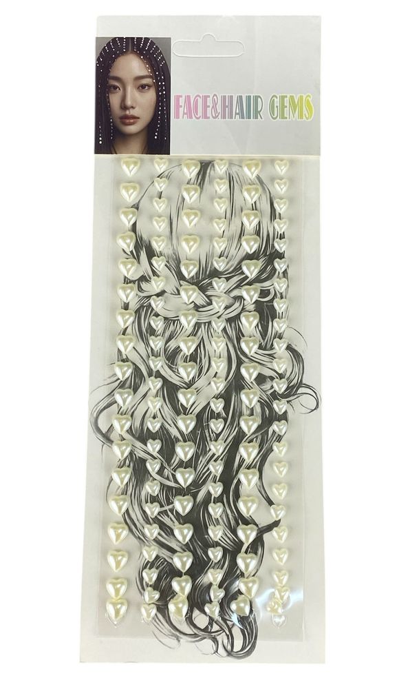 Наклейки стразы для волос 9,5 х 26,5cm (HD31)