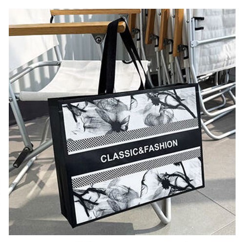 Сумка шопер пластиковая 42 х 32 х 10см (63-1-6-1007)