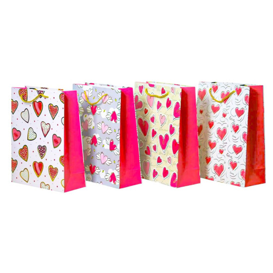 Пакет подарочный 210гр, 26 х 32 х 12см Разноцветный Unison (559M)