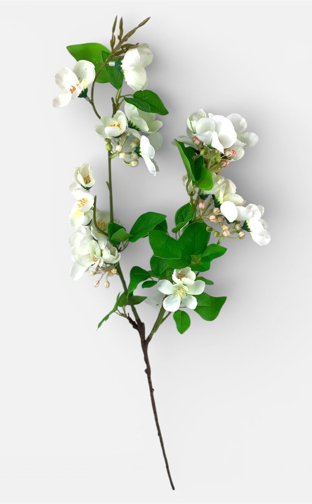 Гілка - яблуневий цвіт, 86см біла Unison (c30515)