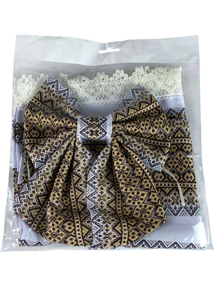 Декор для великоднього кошика - рушник +бант +стрічка (DGC-100)