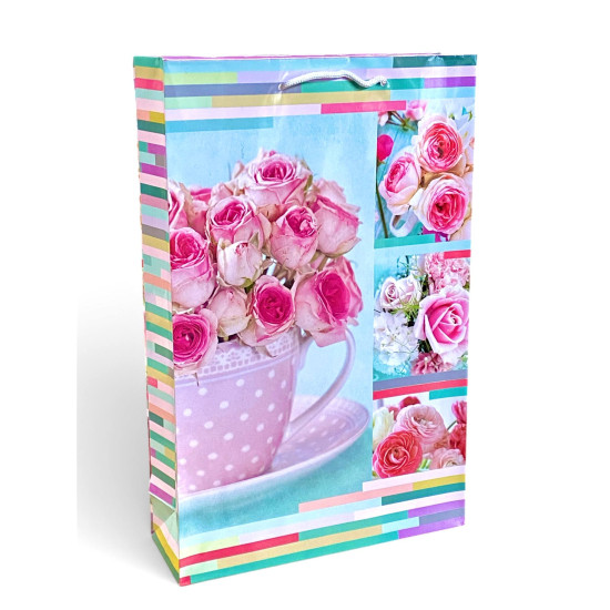 Пакет подарунковий жіноча серія 150гр, 25 х 37 х 8см (12шт/уп) Unison (PVM253708W)