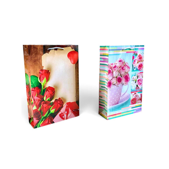 Пакет подарунковий жіноча серія 150гр, 25 х 37 х 8см (12шт/уп) Unison (PVM253708W)