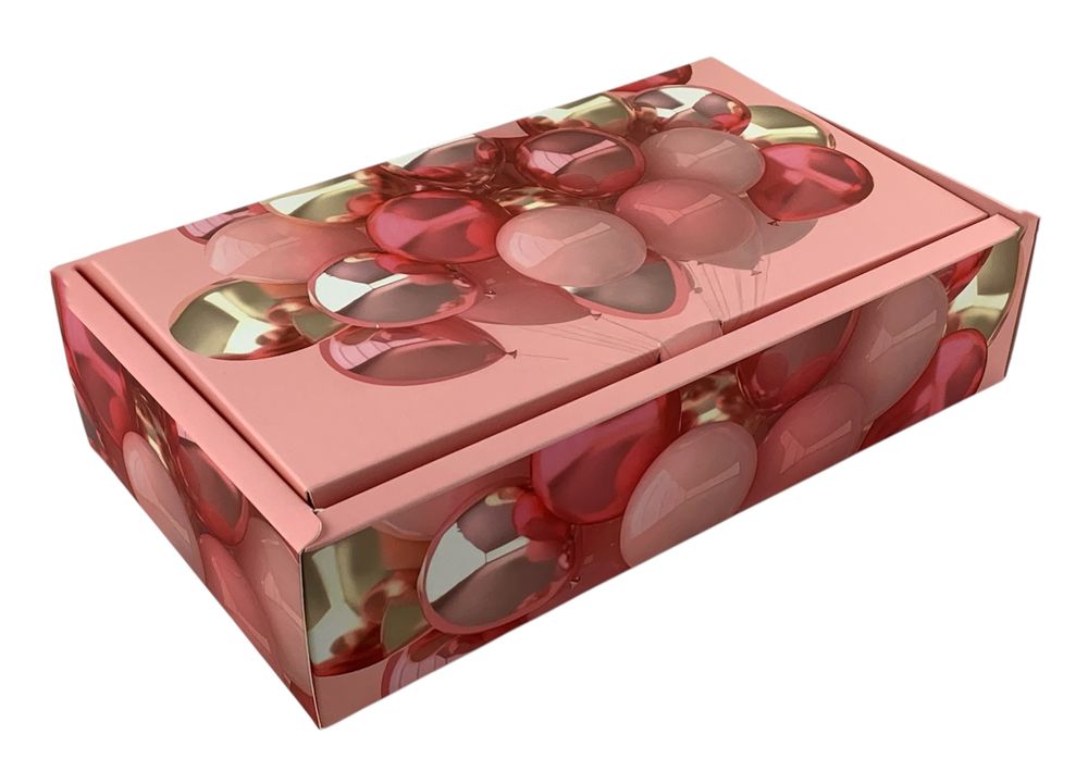 Подарункова коробка розкладна, 22 х 36 х 7,5см, 350гр  Кульки Unison (H808-1L)