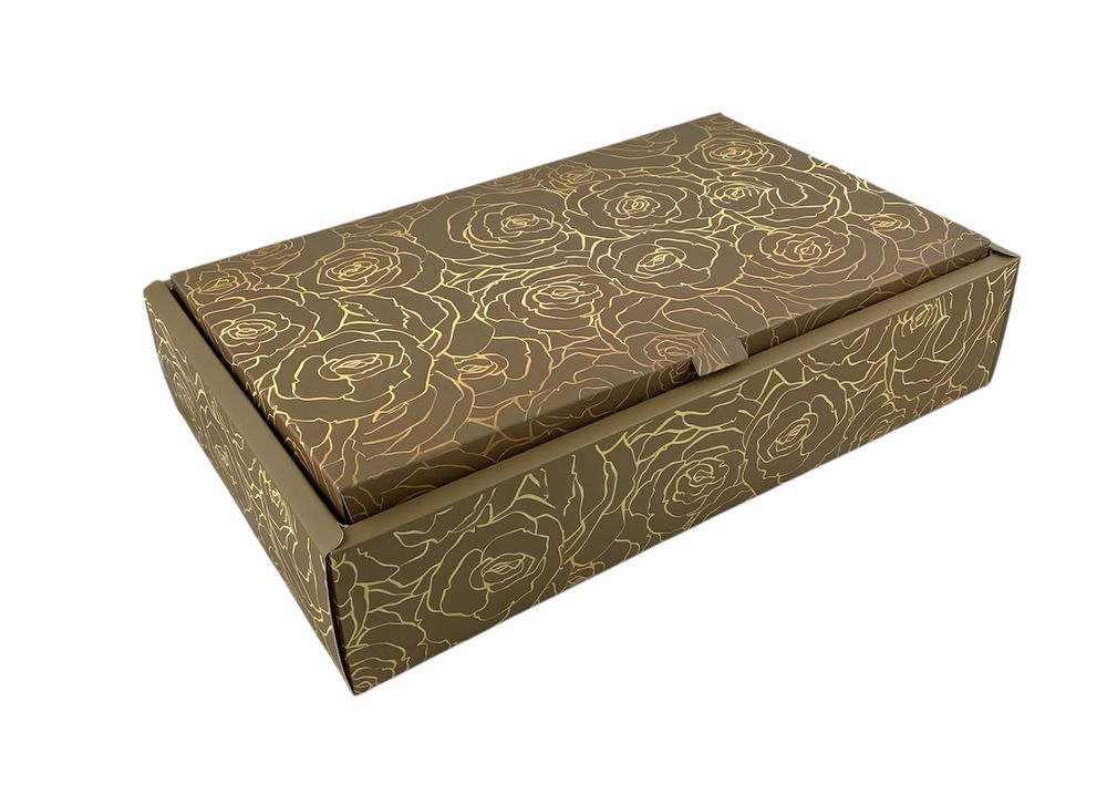 Подарункова коробка розкладна, 22 х 36 х 7,5см, 350гр  Троянди Unison (H810-1L)