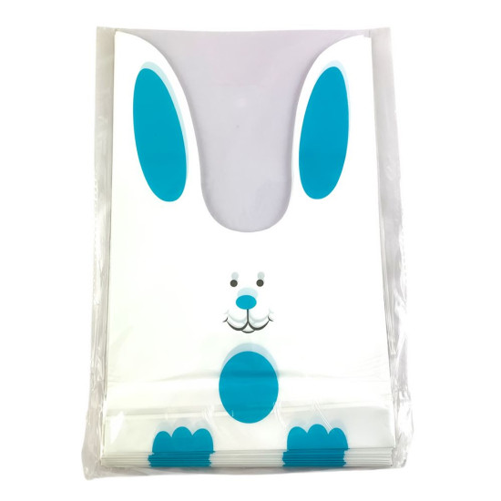 Пакет полиэтиленовый с ушками Зайка 31 х 16 х 20см, 50шт (bl2501-277 blue)