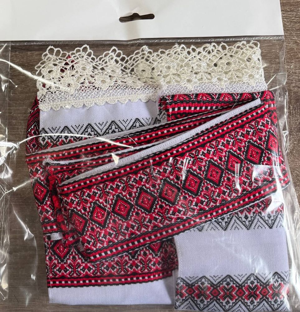 Декор для пасхальной корзины - полотенце + бант+стрічка Unison (DGC-110)