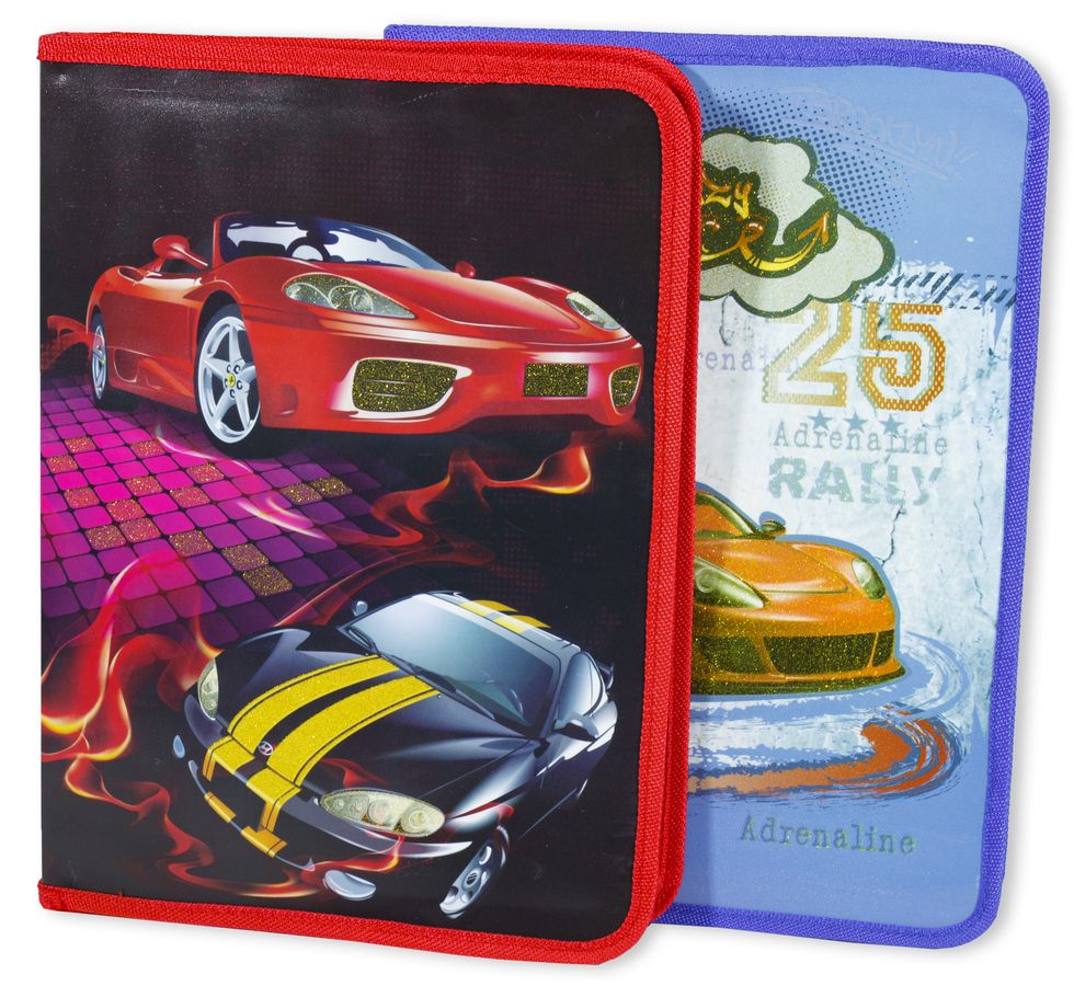 Папка A4  школьная на змейке 23 х 33см Разноцветный Unison (5341)