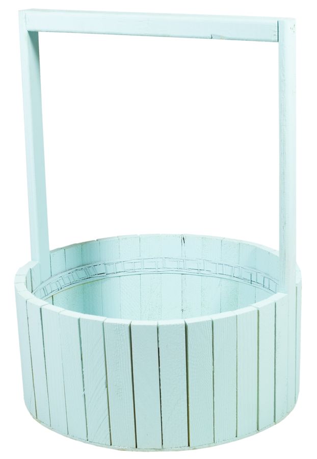 Кошик бірюза дерев'яний  BW-300    41х30х13см (BW-300 turquoise)