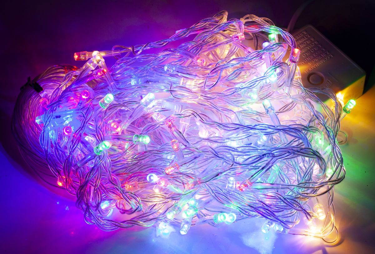 Штора 120 LED 1.8м * 1.2м, мульти (1518-01)