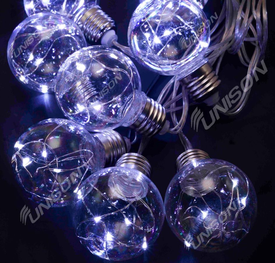 ШТОРА-ЛАМПОЧКИ РОСА 60мм, 10шт, 5м, білий (1366-03)