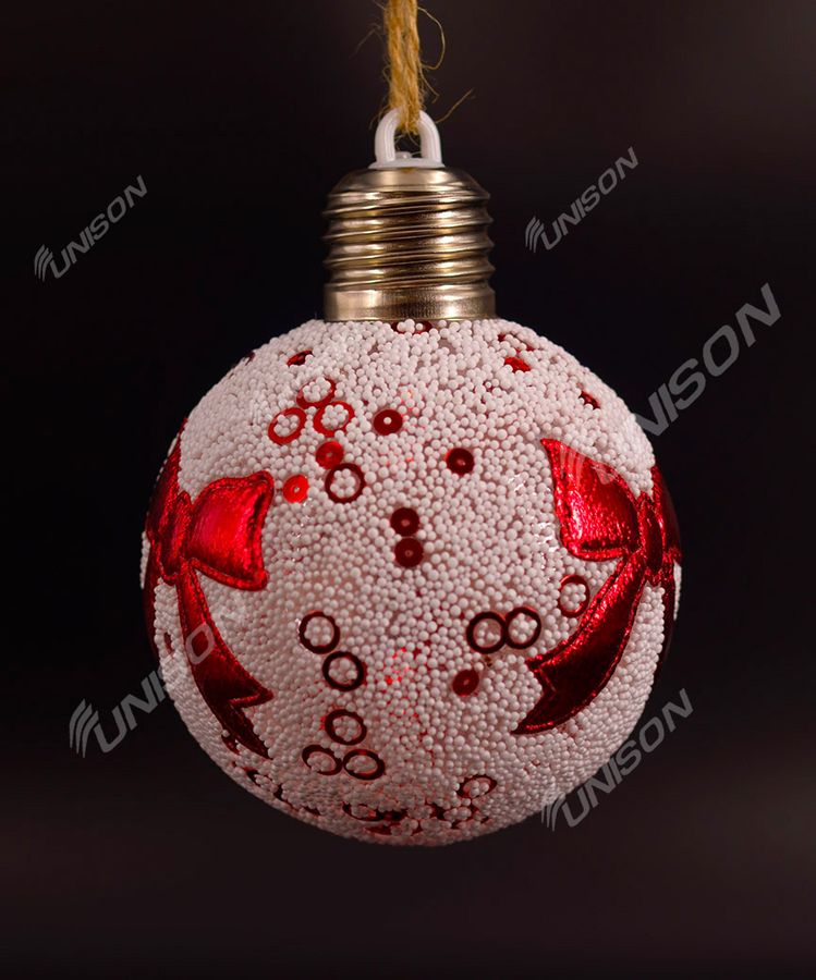 Подвеска на батарейках  шарик Красный Unison (19-107)