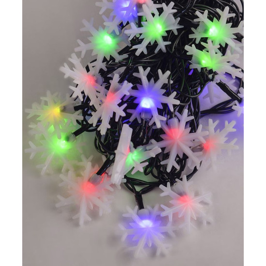 Уличные фигурки 40 LED "СНЕЖИНКА", 7м + переходник, мульти (1634-54)