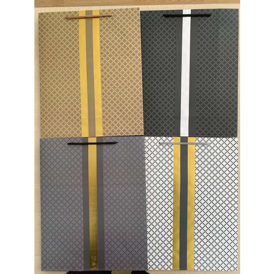 Пакет подарочный, 4 дизайна, 210 г, 26x32x10см, DV-5332M (DV-2116M/DV-5332 М)