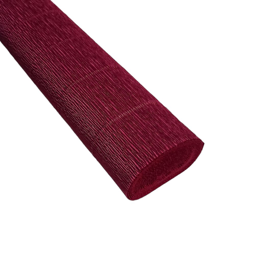 Бумага гофрированная 50 х 250см 180г Бордовая Фиолетовый Cartotecnica Rossi (588)