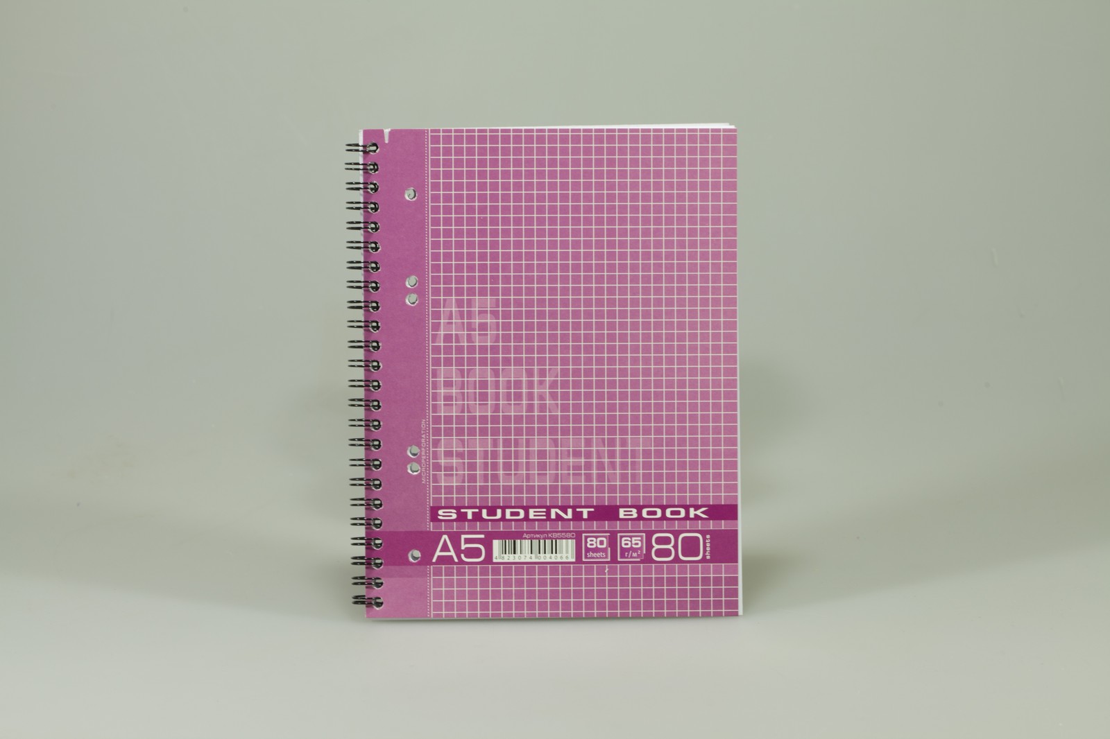 Блокнот 80 л А5 спираль 65 г/м² Ofort (KB5580)