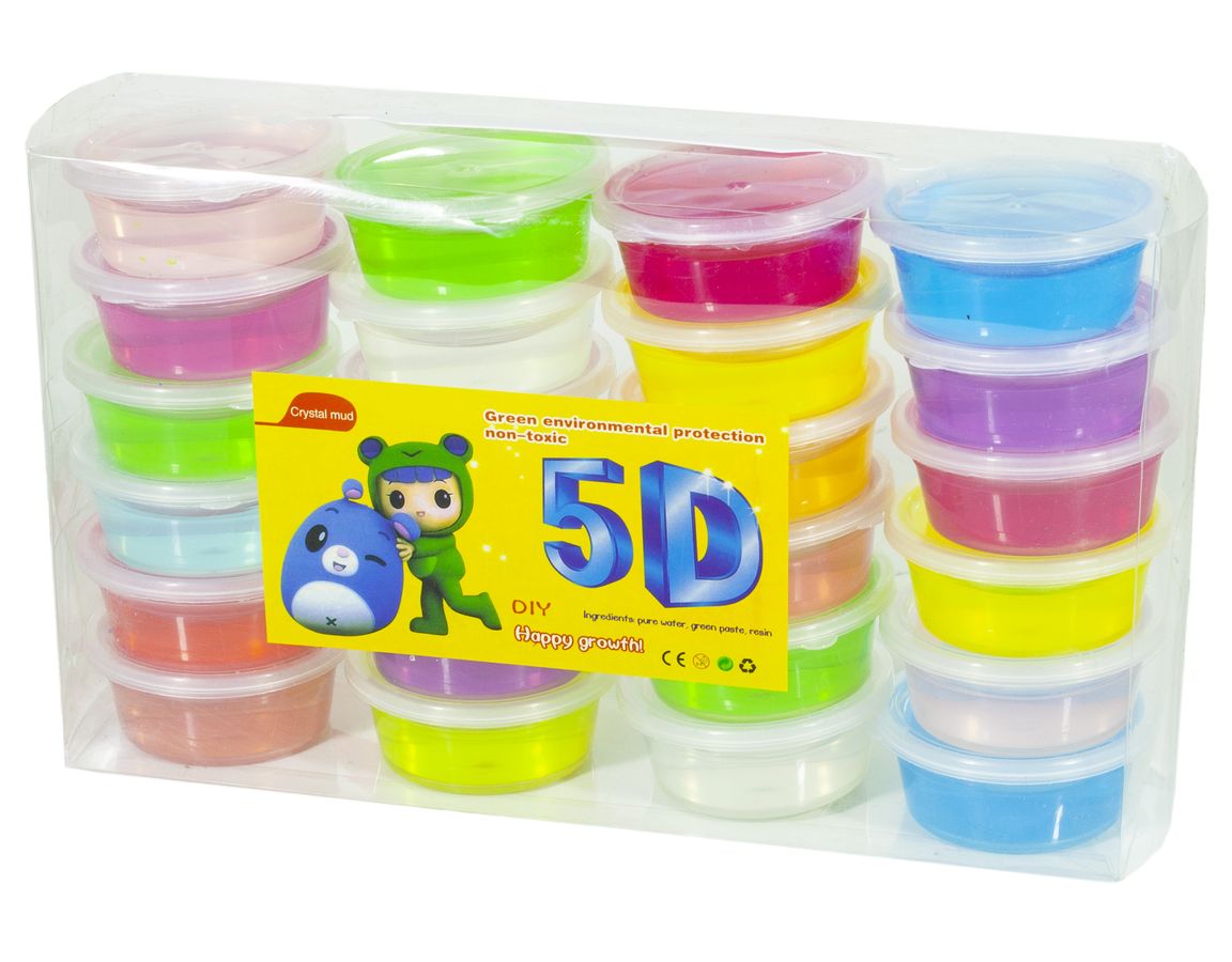 Слайм - желе в баночке, надувается, 24шт. в упак х 40g (7680-24)