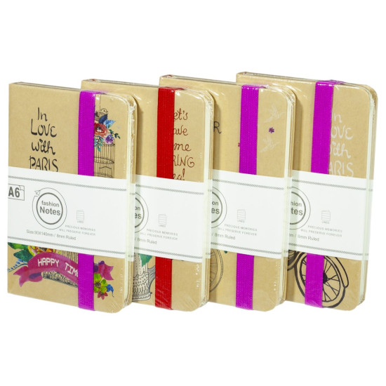 Блокнот на резинке 9*14см А6 70г Unison (103938A6)