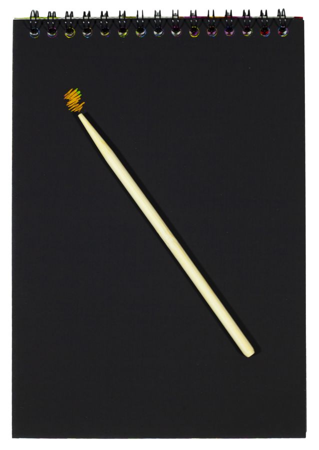 Блокнот для гравюр  А6/10л.+2чёрн.л."Единорог"+дер.палочка (E-3001-U)