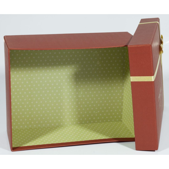 Подарункова коробка 107-9, прямокутна матово-червоне, 25.5х20.5х10.5cm/21.5х17.5х9.5/16.5х14.5х8.5cm   3шт. в наборі (107-9)