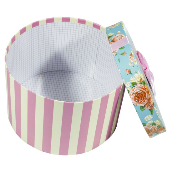 Подарункова коробка 1001-7, кругла, 29X29X19cm/25X25X16.5/22X22X14/20X20X11.5cm   4шт. в наборі (1001-7)