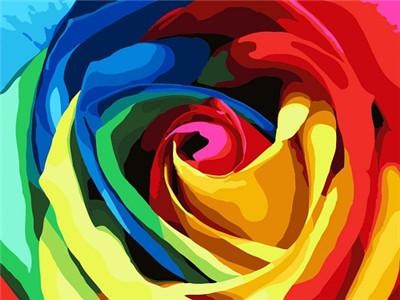 Картина за номерами "Чарівна троянда" 40 * 50см, крас.-акрил, кисть-3шт. (1 * 5) (9258)