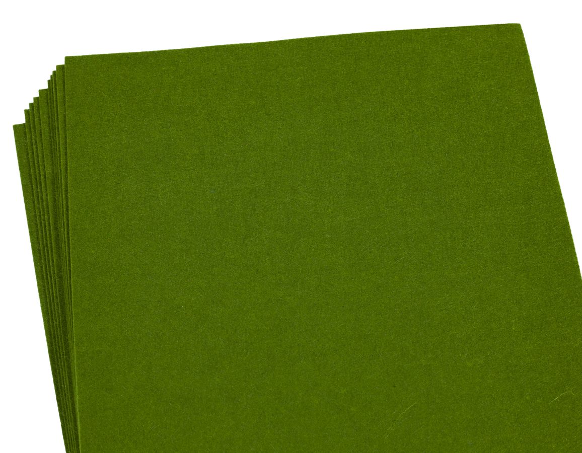 Фетр Medium MHQ170-050  20 * 30см,  10 аркушів, 1.2мм,хакі (170MHQ-050)