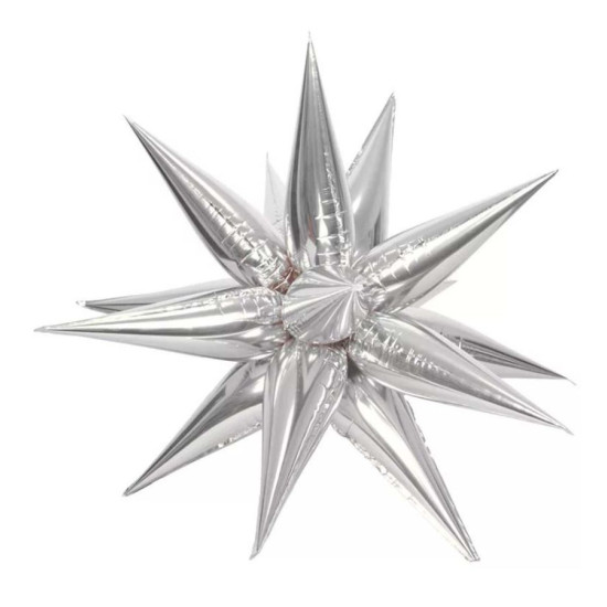 Кулька фольг Pelican 40'  зірка колючка срібло Срібний Pelican (834322)