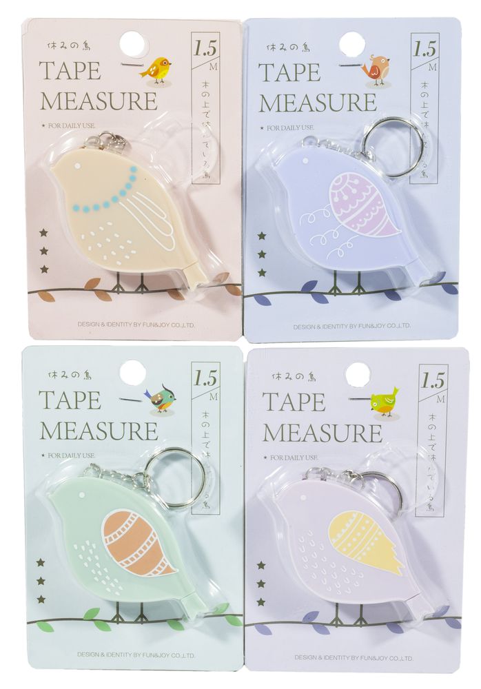 Брелок -рулетка (сантиметр)  1,5м "Птичка" (25953)