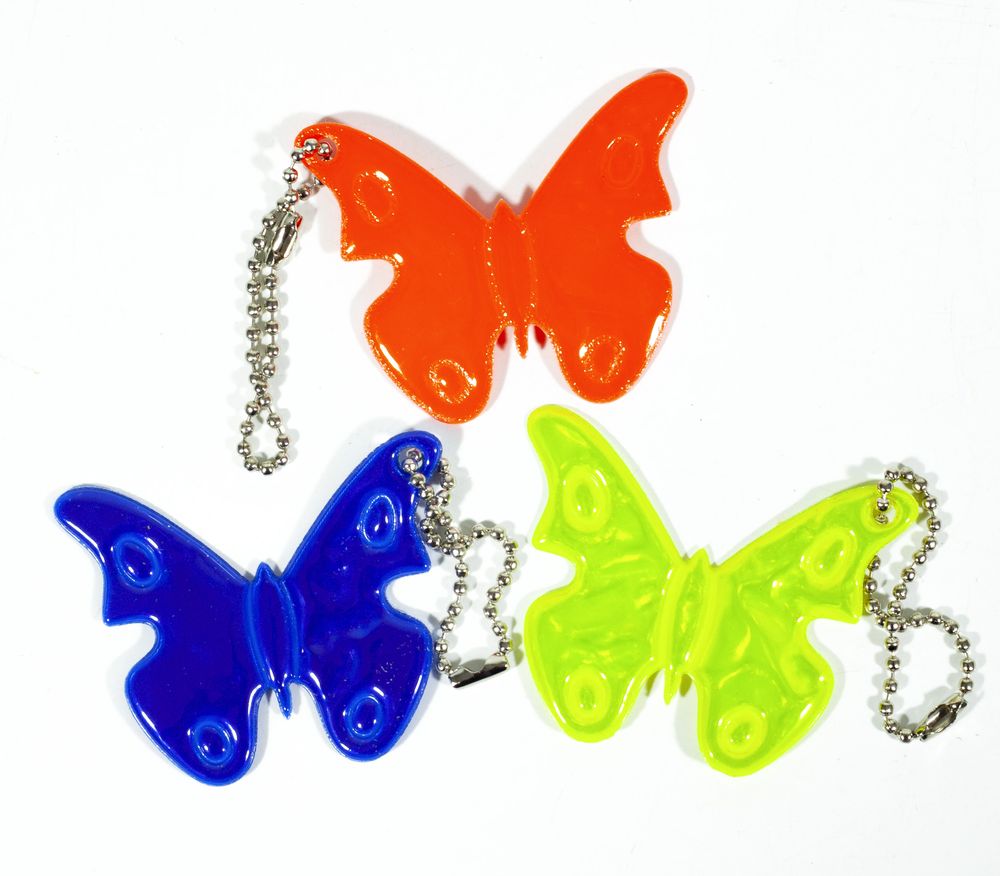Брелоки светоотражающие "Бабочка" (5502)