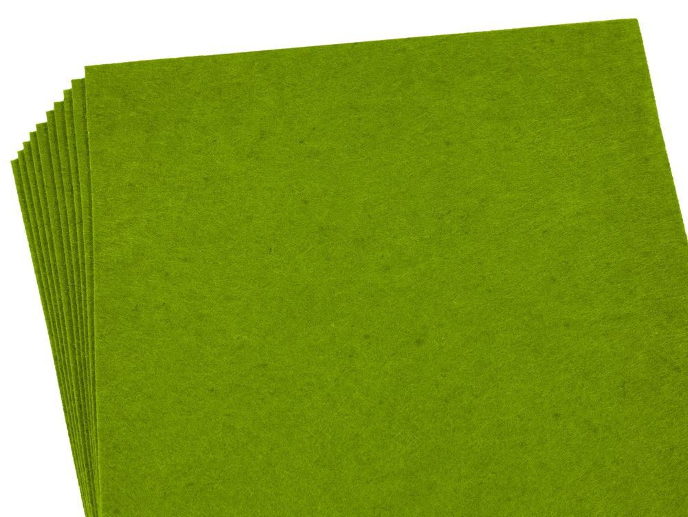 Фетр А4, 1,2мм  (10 аркушів) болотний (170HQ-047)