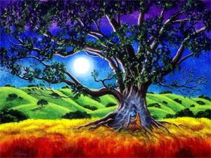 Картина по номерам "Лунный свет" 40*50см,крас.-акрил,кисть-3шт (RA30473)