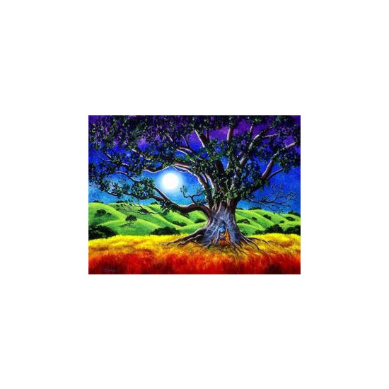 Картина по номерам "Лунный свет" 40*50см,крас.-акрил,кисть-3шт (RA30473)